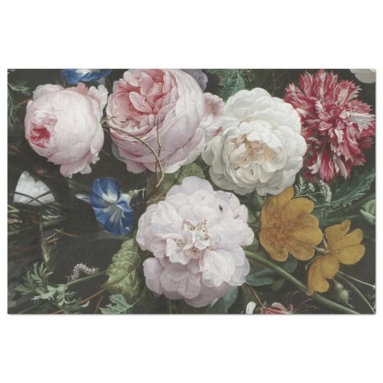 Fine Art Floral Decoupage Paper